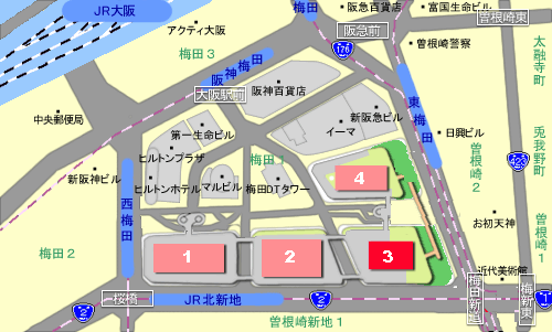 大阪梅田本店地図